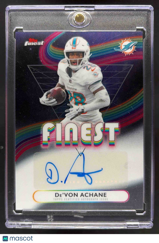2025 Topps Finest De'Von Achane #FA-DA Auto