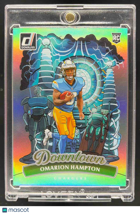 2025 Panini Donruss Omarion Hampton #16 Downtown SP Chargers