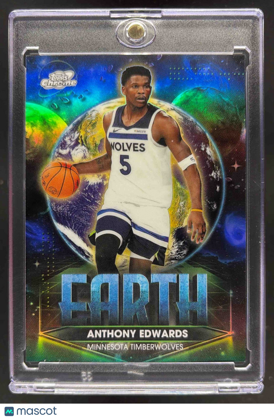2025-26 Topps Cosmic Chrome Anthony Edwards #PPE-5 Planetary Pursuit Earth SSP