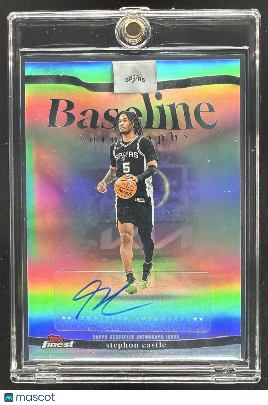 2025-26 Topps Finest Stephon Castle #BA-SC Baseline Auto Refractor