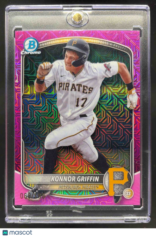 2025 Bowman Konnor Griffin #BCP-86 Chrome Prospects Mega Box Pink Refractor /199