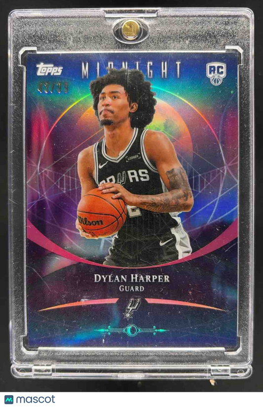 2025-26 Topps Midnight Dylan Harper #62 Twilight 43/99 RC Spurs