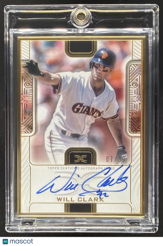 2023 Topps Definitive Will Clark #DCFA-WC Framed Auto Collection 7/30