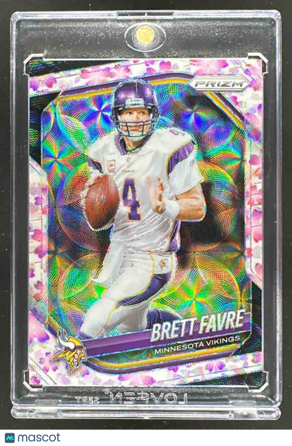 2025 Panini Prizm Brett Favre #160 Choice Cherry Blossom 3/15