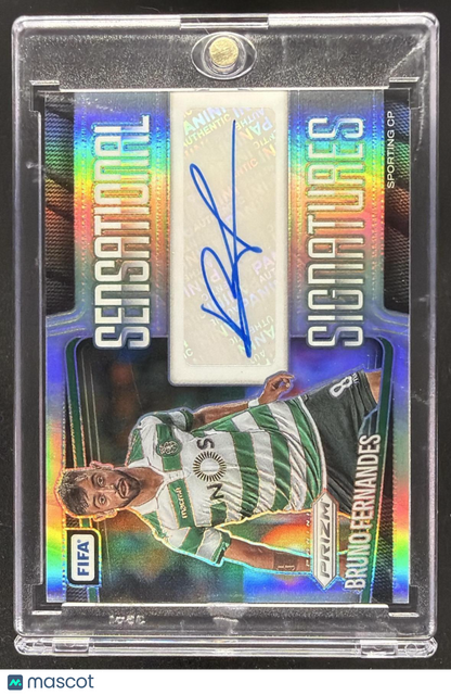 2025 Panini Prizm FIFA Bruno Fernandes #SS-BF Sensational Signatures Silver Prizms /10 Auto