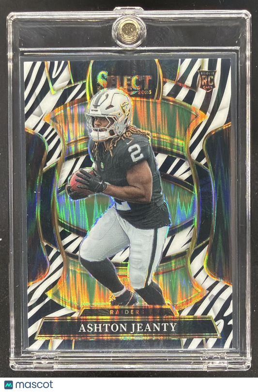 2025 Panini Select Ashton Jeanty #4 Zebra Rookies RC