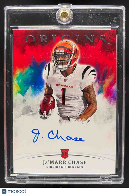2021 Panini Origins Ja'Marr Chase #RA-JC Rookie Auto RC Bengals