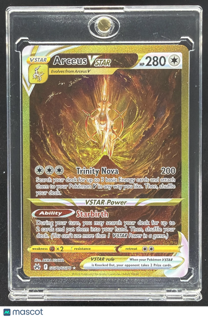 2023 Pokemon Sword & Shield Crown Zenith Arceus VSTAR #GG70/GG70 Galarian Gallery