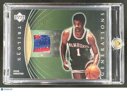 2006 Upper Deck Trilogy Oscar Robertson #PM-OR /50 Patch