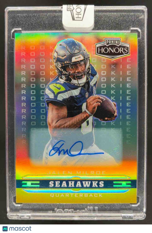 2025 Panini Honors Jalen Milroe #9 2002 Rookies Signatures Gold /10 RC Auto