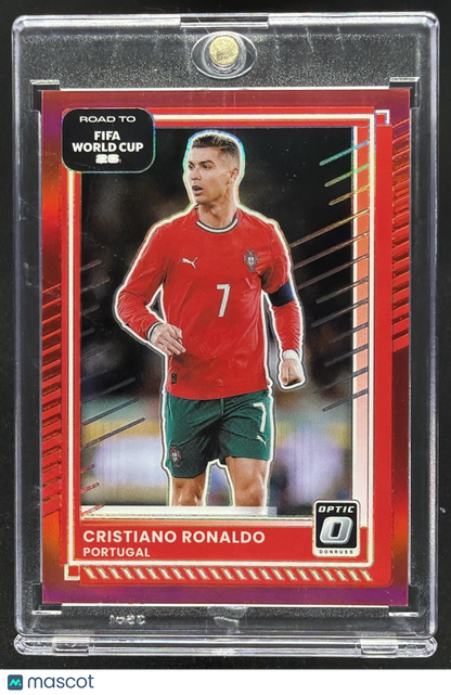 2025 Panini Optic Road to FIFA World Cup 26 Cristiano Ronaldo #91 Red /199