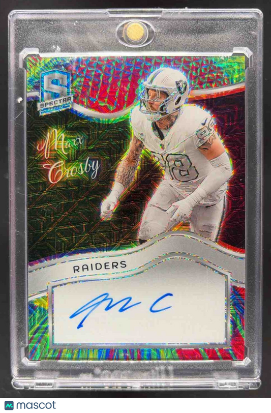 2025 Panini Honors Maxx Crosby #2 2024 Spectra Football Colorgraphs Auto Meta