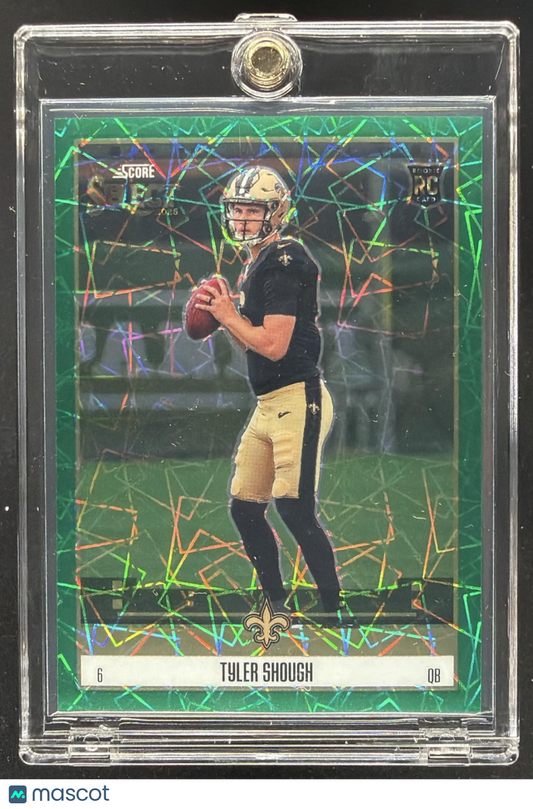 2025 Panini Select Tyler Shough #8 Score Throwback Green Prizm 5/5