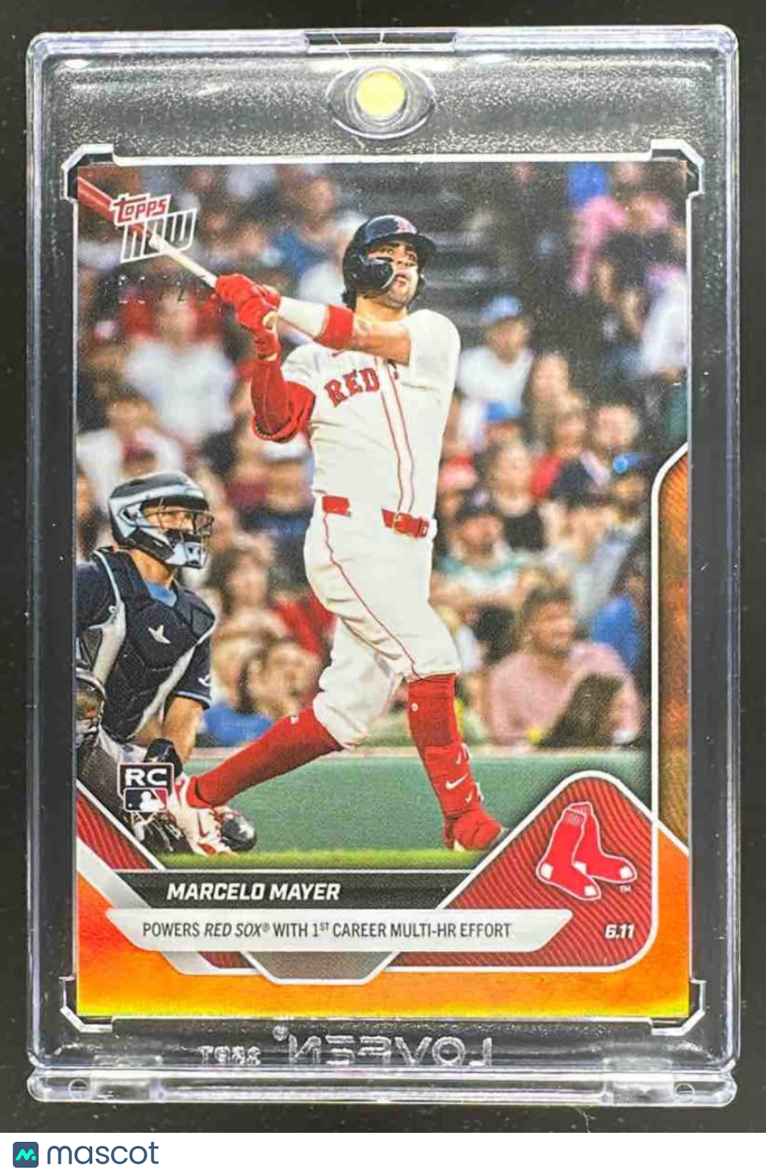 2025 Topps Now Marcelo Mayer #289 Orange Foil 21/25 Sox