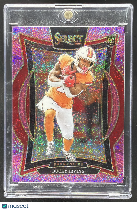 2025 Panini Select Bucky Irving #38 Concourse Pink Glitter Prizm 8/15