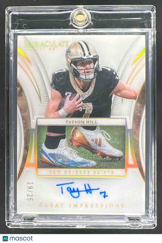 2025 Immaculate Taysom Hill Cleat Impressions Auto /25