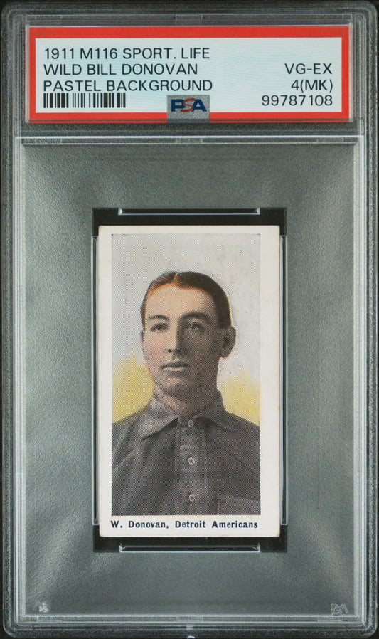1911 M116 Sporting Life Wild Bill Donovan Pastel PSA 4(MK)