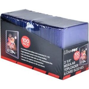 Ultra Pro Reg Toploaders 100 Count with Sleeves Bundle
